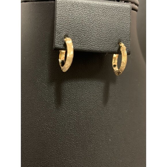 18K Gold Earrings Hoops Loops 0.92 grams HOLD - Picture 8 of 8